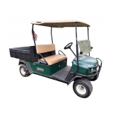 E-Z-Go MPT Utility Cart - Hydraulic Dump Bed - Gas Engine - Extra Set Of Tires - Windshield - Front Brush Guard