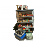 All Xmas Items on Shelf Candles Decorations