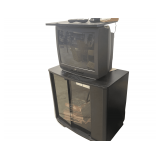 JVC 21" TV with Stand and Cook Books Model AC 120V 60Hz