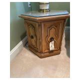 Vintage Mid Century Wooden End Table Set 22” X 21” - 27”X21