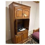 Wooden Entertainment Center Includes Element 18” Flat Screen TV77”H. X 36”W. X 21”D.