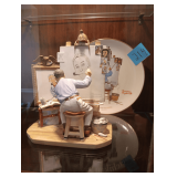 Norman Rockwell Plate And Figurine