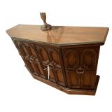 Hallway Cabinet Glass Top 46.5"x14"x29"