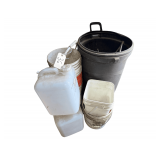 Buckets and Trash Can