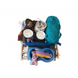 Pet Dishes. Gate. Outside Cable Leash