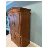 Wooden Entertainment Center 77”H. X 43.5”W. X 24”D.