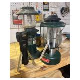 2 Coleman Lanterns a Hanging Candle Lamp