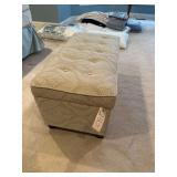 Wooden Upholstered Storage Cubby 38”L. X 18”H.