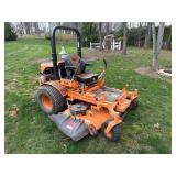 SCAG Turf Tiger II Heavy Duty Commercial Zero Turn Mower - 61 Velocity Plus Mower Deck - Only 605 Hours - Roll Bar - Kubota Diesel