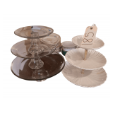Set Of 3 Tier Serving Trays
