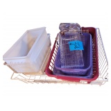 Storage Baskets. Container With Latch Lid