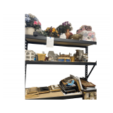 A Plethora of Photo Frames an Abundance of Sizes Plastic Flowers and Vases No Metal Shelfs are for Sale