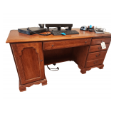 Riverside Solid Wood Computer Desk - 67 x 24 x 31 Contents Not Included