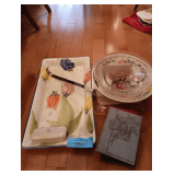 Books. Bowls. Large Serving Platter