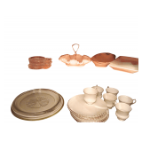 Plates. Ash Trays. 9 Plate 6 Tea Cup Set