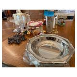 4 Sets of Christmas Salt and Pepper Shakers 2 Candle Sticks 4.25"