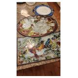 Stained Glass Our Family saying Hanger, 13 in. - 2 Stain Glass Looking Hanging Panels - 19.5 x 14 in