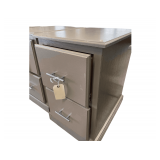 2 Drawer Filing Cabinet 27in Deep 19in Wide 31in Tall