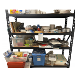All Materials on Shelf Pots Pans Dishes