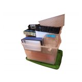 Storage Containers. Tote With Lid. Organizer