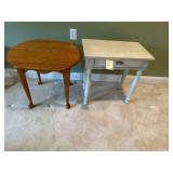 1-Wooden End Table - 1-Wooden Side Table 25”H. X 25.5” L. X 15” W. - 25”L. X 22”W. X23”H.