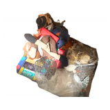 Metal Shelf not for Sale All Contents on with Plastic Totes on Floor