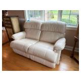 Lazy Boy Leather Couch - 61in - Reclining