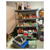 All Xmas Items on Shelf Candles Decorations