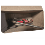 Box of Various Tools and Hardware