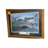2 Prints30.5"x27" of Famous Golf Courses St. Andrews and Pebble Beach