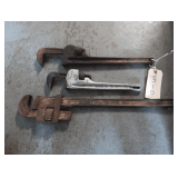Ridgid Aluminum Pipe Wrench, Pipemaster Pipe Wrench, Tool Steel Pipe Wrench