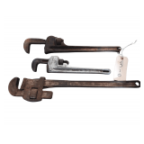 Ridgid Aluminum Pipe Wrench, Pipemaster Pipe Wrench, Tool Steel Pipe Wrench