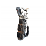 Assorted Golf Clubs With Bag
