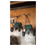 Pair of Walk Behind Broadcast Spreaders / Seeders