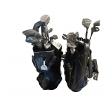 2 Golf Bags With 2 Sets Of Clubs