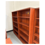 2-Wooden Book Cases 72”H. Xx36”W. X 13”D.