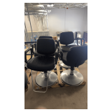 4 Cosmetology Chairs with Pump