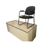 Metal Desk Wood Top 66"x29"x30" and Office Chair