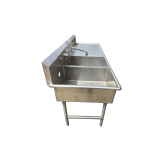 Stainless Steel Sink 84”L. X 30”W. X 44” H.