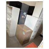 2-Steel File Cabinets-1-Steel Book Case 52”H. - 29”H. - 34.5”L. X 59”H. X 13”D.
