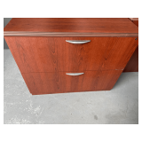 2-Wooden File Cabinets 36”L. X 24”D. X 29.5”H.