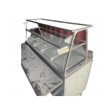 Portable Refrigerated Buffet Cart for Cafeteria 4