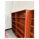 2-Wooden Book Cases 72”H. X 36”W. X 13”D.