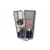 Metal Open Caged Cabinet - 44" x 27" x 69"