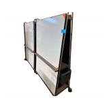 Mobile Dry Erase Board With Drawer And A Thumb Tack Backboard 48”X72”