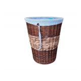 Wicker Laundry Basket 19 1/2 Inches W By 24 1/4 Inches H