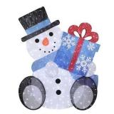 7’ LED Block Snowman
