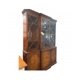 Inlaid Wooden China Cabinet 57" x 15" x 80"