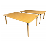 Pair of Wooden Work Stations or Conference Tables - Top is 7’ x 4’ - 30” Height
