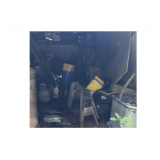 All Contents of Lean To Including Propane Tanks, Totes, Hand Tools